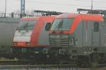 BRLL 185 592 & PKP Cargo EU46-502 abgestellt am 15.11.2017 in Hamburg-Hohe Schaar